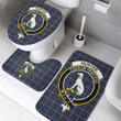 1sttheworld Home Set - Hunter Modern Clan Tartan Crest Tartan Bathroom Set A7 | 1sttheworld