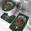 1sttheworld Home Set - Farquharson Modern Clan Tartan Crest Tartan Bathroom Set A7 | 1sttheworld