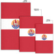 1sttheworld Area Rug - Flag of Tahiti French Polynesia Area Rug A7