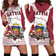 Latvia Hoodie Dress K5 | 1sttheworld.com
