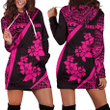 Hawaii Polynesian Women's Hoodie Dress Hibiscus Pink Th5 | 1sttheworld.com
