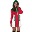 Algeria Hoodie Dress Flag Rising Women A10