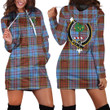 1sttheworld Hoodie Dress - Anderson Modern Clan Tartan Crest Hoodie Dress A7 | 1sttheworld.com

