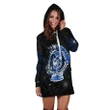 Celtic Wicca Women's Hoodie Dress - Wiccan Mystical Mudra Hands With Pentacle - BN23