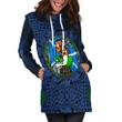 Scotland Highlander Men with Traditional Bagpipes Hoodie Dress - BN21