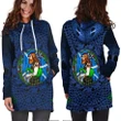 Scotland Highlander Men with Traditional Bagpipes Hoodie Dress - BN21