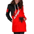 Albania Women Hoodie Dress Red Braved Version K12