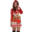 Canada Christmas Moose Women Hoodie Dress Maple Leaf Version K13