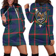 1sttheworld Hoodie Dress - Agnew Modern Clan Tartan Crest Hoodie Dress A7 | 1sttheworld.com
