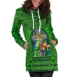 Ireland St. Patrick's Day Hoodie Dress - Leprechaun with Celtic Claddagh Ring Cross - BN21