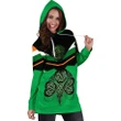 Celtic All Over Print Hoodie Dress - Irish Shamrock With Celtic Patterns - BN21