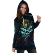 Celtic Wicca Women's Hoodie Dress - Occult Emblem of Witchcraft - BN21