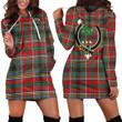 1sttheworld Hoodie Dress - Anderson of Arbrake Clan Tartan Crest Hoodie Dress A7 | 1sttheworld.com
