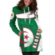 Algeria Women's Hoodie Dress Circle Stripes Flag Special K13
