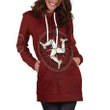 Isle Of Man Celtic Hoodie Dress - Celtic Compass With Manx Triskelion - BN23