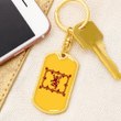 1sttheworld Dog Tag with Swivel Keychain - Flag of Royal Banner Of Scotland Dog Tag with Swivel Keychain A7