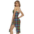 1sttheworld Dress - Stirling Bannockburn District Clan Tartan Women's Back Cross Cami Dress A7