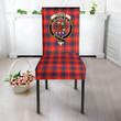 1sttheworld Dining Chair Slip Cover - Fraser Modern Clan Tartan Dining Chair Slip Cover A7 | 1sttheworld