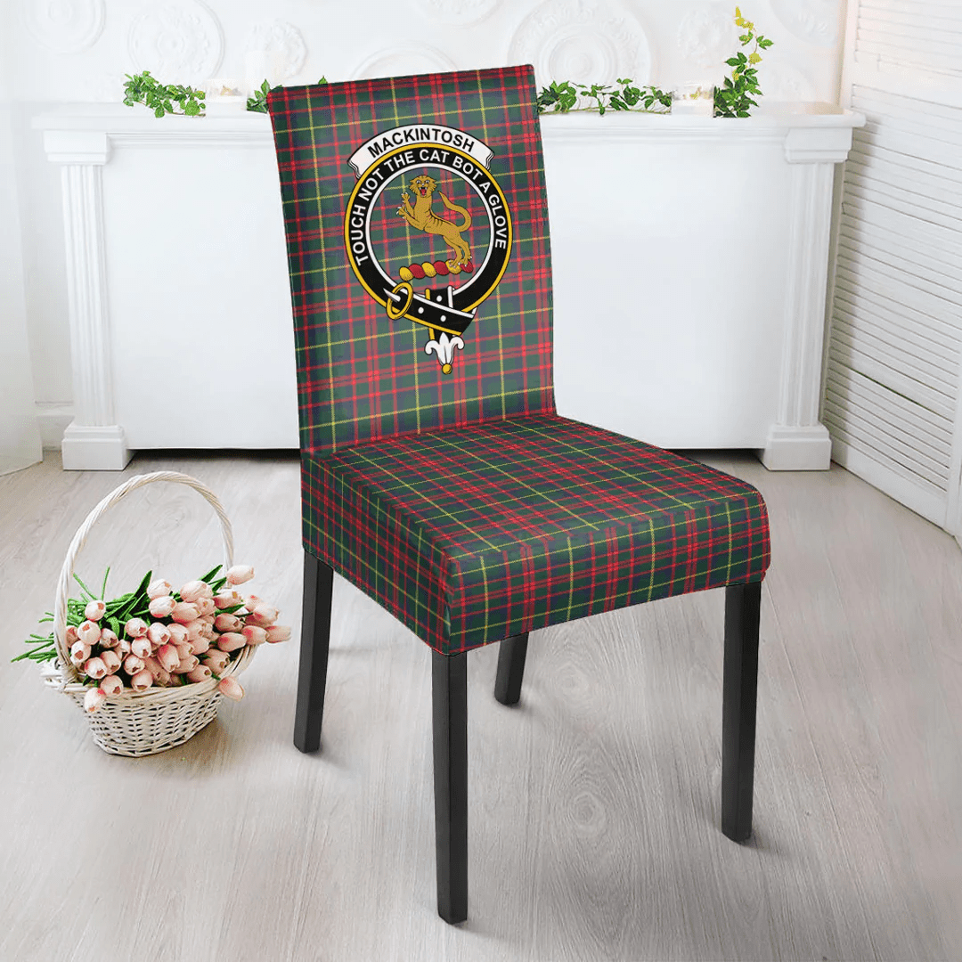 1sttheworld Dining Chair Slip Cover - MacKintosh Hunting Modern Clan Tartan Dining Chair Slip Cover A7