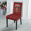 1sttheworld Dining Chair Slip Cover - Wallace Weathered Clan Tartan Dining Chair Slip Cover A7