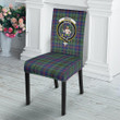 1sttheworld Dining Chair Slip Cover - Wood Modern Clan Tartan Dining Chair Slip Cover A7