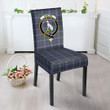 1sttheworld Dining Chair Slip Cover - Hunter Modern Clan Tartan Dining Chair Slip Cover A7