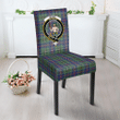 1sttheworld Dining Chair Slip Cover - Wood Modern Clan Tartan Dining Chair Slip Cover A7