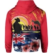 Australia Zip-Hoodie Anzac Day Lest We Forget No.2 A7
