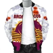 Brisbane Broncos Men's Bomber Jacket Anzac Day Simple Style - White A7