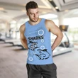Cronulla-Sutherland Men's Tank Top Sharks Anzac Day Unique Indigenous A7