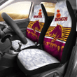 Brisbane Broncos Car Seat Covers Anzac Day Simple Style - White