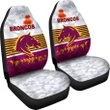 Brisbane Broncos Car Seat Covers Anzac Day Simple Style - White A7