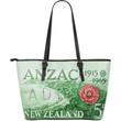 New Zealand Anzac Day Leather Tote Bag