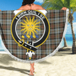 1sttheworld Blanket - MacLeod of Harris Weathered Clan Tartan Crest Tartan Beach Blanket A7 | 1sttheworld
