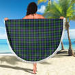 1sttheworld Blanket - MacKenzie Modern Tartan Beach Blanket A7 | 1sttheworld