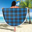 1sttheworld Blanket - Ramsay Blue Ancient Tartan Beach Blanket A7 | 1sttheworld