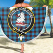 1sttheworld Blanket - Home Ancient Clan Tartan Crest Tartan Beach Blanket A7 | 1sttheworld