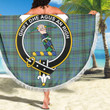 1sttheworld Blanket - MacInnes Ancient Clan Tartan Crest Tartan Beach Blanket A7 | 1sttheworld
