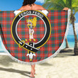 1sttheworld Blanket - Chisholm Ancient Clan Tartan Crest Tartan Beach Blanket A7 | 1sttheworld