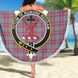 1sttheworld Blanket - Crawford Ancient Clan Tartan Crest Tartan Beach Blanket A7 | 1sttheworld