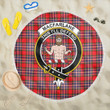 1sttheworld Blanket - MacFarlane Modern Clan Tartan Crest Tartan Beach Blanket A7 | 1sttheworld