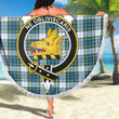 1sttheworld Blanket - Campbell Dress Ancient Clan Tartan Crest Tartan Beach Blanket A7 | 1sttheworld