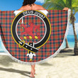 1sttheworld Blanket - MacDuff Ancient Clan Tartan Crest Tartan Beach Blanket A7 | 1sttheworld