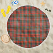 1sttheworld Blanket - MacPherson Weathered Tartan Beach Blanket A7 | 1sttheworld
