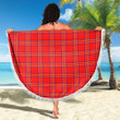 1sttheworld Blanket - Burnett Modern Tartan Beach Blanket A7 | 1sttheworld