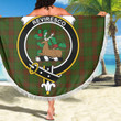 1sttheworld Blanket - Maxwell Hunting Clan Tartan Crest Tartan Beach Blanket A7 | 1sttheworld