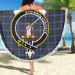 1sttheworld Blanket - Guthrie Modern Clan Tartan Crest Tartan Beach Blanket A7 | 1sttheworld