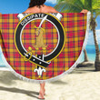 1sttheworld Blanket - Scrymgeour Clan Tartan Crest Tartan Beach Blanket A7 | 1sttheworld
