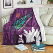 1sttheworld Blanket - New Zealand Anzac Walking In The Sun Purple Premium Blanket | 1sttheworld.co
