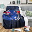 1sttheworld Blanket - New Zealand Anzac Day Poppy Premium Blanket